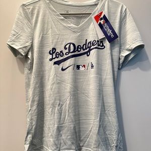 Brand New! Women's Nike LA Dodgers Performance V-Neck T-Shirt